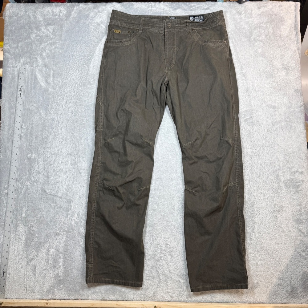 Kuhl Rydr Revolvr Pants Mens 36x32 (Fits 37x32) Brown Outdoor Hiking Workwear